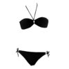 Women's Sexy Halter Thong Bikini Beachwear Set Two Sides Bottom Triangle Bikini Swimsuits